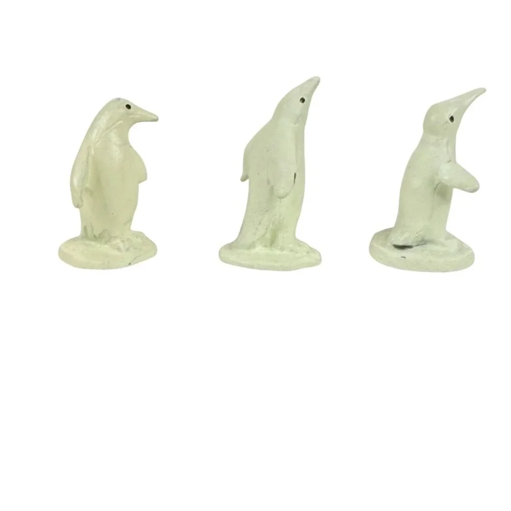 Snowbabies Dept 56 Helpful Friends Pewter Miniature Set of 4 7608-2 Hand Painted